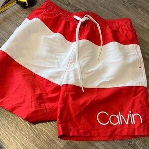 Calvin Klein
Men's Colorblocked 7" Swim Trunks
